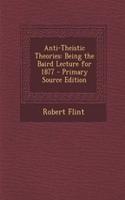 Anti-Theistic Theories