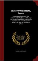 History Of Ephrata, Penna