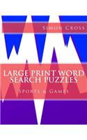 Large Print Word Search Puzzles Sports & Games