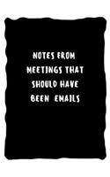 Notes from meetings that should have been emails