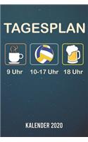 Tagesplan Volleyball Kalender 2020: A5 Kalender für ein erfolgreiches Jahr - 110 Seiten - 1 Woche 2 Seiten
