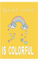 Notizbuch Gods love is colorful