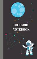 Dot Grid Notebook: Moon Gifts; Spaced out cover with dot grid paper inside