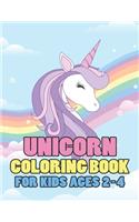 Unicorn Coloring Book for Kids Ages 2-4