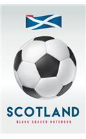 Scotland: Blank Soccer Notebook for Football fans