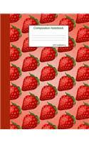 Strawberry Composition Notebook
