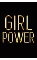 Girl Power: Chic Gold & Black Notebook Show Them You're a Powerful Woman! Stylish Luxury Journal(9 Luxury Notebooks)