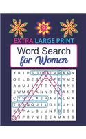 Extra Large Print Word Search for Women