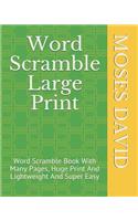 Word Scramble Large Print