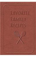 Favorite Family Recipes: Blank Cookbook - 100 Pages