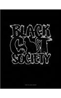 Black Cat Society: Unruled Composition Book