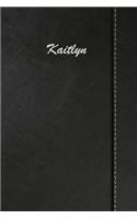 Kaitlyn: Blank Cookbook Recipes & Notes Featuring 120 Pages 6x9 Simulated Leather Cover