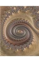 Metallic Fractal Notebook
