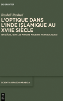 L'Optique Dans l'Inde Islamique Au Xviie Siècle
