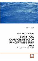 Establishing Statistical Characteristics of Runoff Time-Series Data