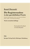 Die Registersachen in Der Gerichtlichen Praxis