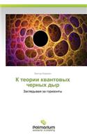 K Teorii Kvantovykh Chernykh Dyr