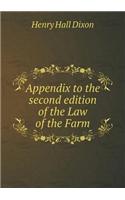 Appendix to the Second Edition of the Law of the Farm