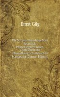 Die Strophanthus-Frage Vom Botanisch-Pharmakognostischen, Chemischen Und Pharmakologisch-Klinischen Standpunkt (German Edition)