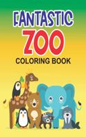 Fantastic Zoo Coloring Book: Drawing, Coloring, And Tracing Activity Sheets For Kids, Zoo Animals Coloring Pages