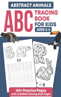 Abstract Animals ABC Tracing Book For Kids Ages 3-5