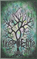 Tree OF Life Wall Calendar 2021: Tree OF Life Wall Calendar 2021 8.5"x8.5" Finich Glossy