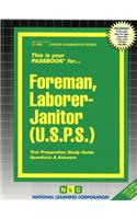 Foreman, Laborer-Janitor (U.S.P.S.)