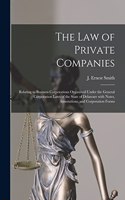 Law of Private Companies