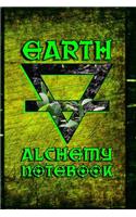 Alchemy Notebook Earth: 6x9 Matte Blank Lined College-Ruled Journal Diary Notebook To Write In