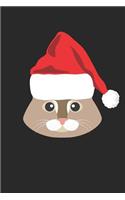Maine Coon Cat Notebook - Maine Coon Cat Santa Hat Cat Lover Christmas Gift - Maine Coon Cat Journal