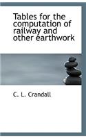 Tables for the computation of railway and other earthwork