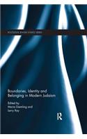 Boundaries, Identity and Belonging in Modern Judaism