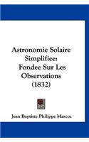 Astronomie Solaire Simplifiee