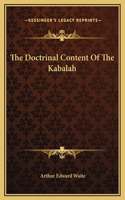 The Doctrinal Content Of The Kabalah