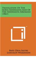 Translation of the Surya Siddhanta and of the Siddhanta Siromani (1861)