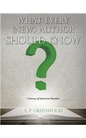 What Every (New) Author Should Know: A Survey of American Readers