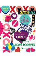 Sketchbook, Extra large (8.5 x 11) inches, (White paper, Sketch, Draw, Doodle)