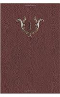 Monogram "1" Meeting Notebook: (27 Monogram Red 150 Meeting)