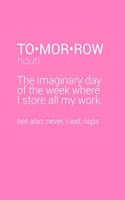 Tomorrow Definition Notebook