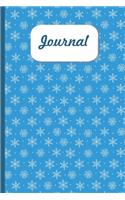 Journal - Snowflake: 6x9 - Lined Notebook For Writing Notes or Journaling Christmas Gift Cover Matte College Student School Gift for Cristmas Fans