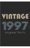 Retro Birthday - Vintage 1997 Notebook Original Parts Gift