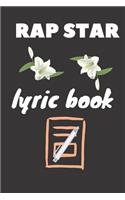 rap star lyric book