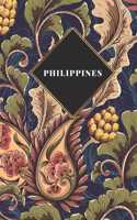 Philippines: Carnet de voyage ligné ou carnet de voyage ligné - Journal de voyage pour hommes et femmes avec lignes