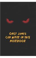James Name Notebook