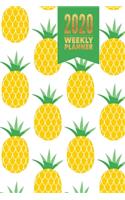 2020 Weekly Planner: Jan-Dec Small Weekly Agenda Daily Monthly Calendar Schedule Organizer W/ To Do List, Notes & Journal Pages ( Pineapple Lover Gift)