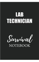 Lab Technician Survival Notebook: Small Undated Weekly Planner for Work and Personal Everyday Use Habit Tracker Password Logbook Music Review Playlist Diary Journal