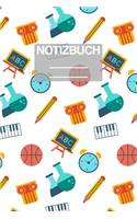 Notizbuch A5 Muster ABC Grundschule Schule School: - 111 Seiten - EXTRA Kalender 2020 - Einzigartig - Kariert - Karo - Raster - Geschenk - Geschenkidee