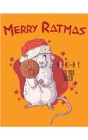 Merry Ratmas: A No-Stress, Ruled Journal (Christmas Journal for Teen Girls and Moms, Diary for Tween Girls)