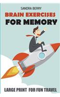 Brain Exercises For Memory: Eulero Puzzles - Large Print For Fun Travel