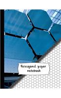 Hexagonal paper notebook: arge 8.5 x 11" Mechanical hexagonal notebook paper. Ideal for Educational science - Students - Chemistry notes - hex grids - hex art